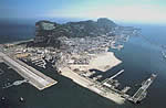 Gibraltar wedding Gibraltar aerial view